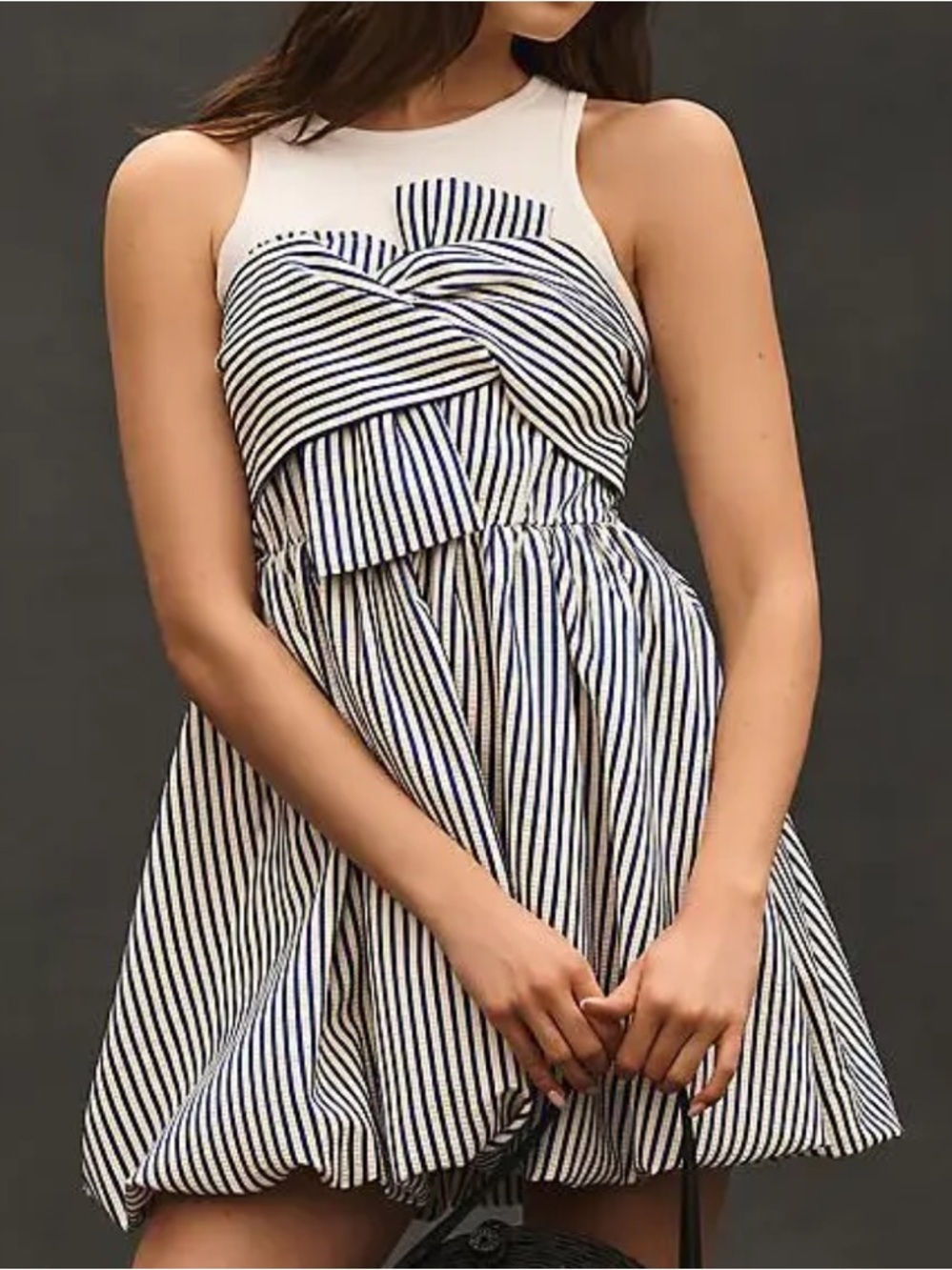 Like New Anthropologie Porridge Sleeveless Twofer Bubble Dress XS Retail $158.00